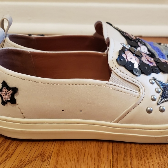 Coach Slip On Sequins and Star Patches Sneakers - Picture 2 of 6
